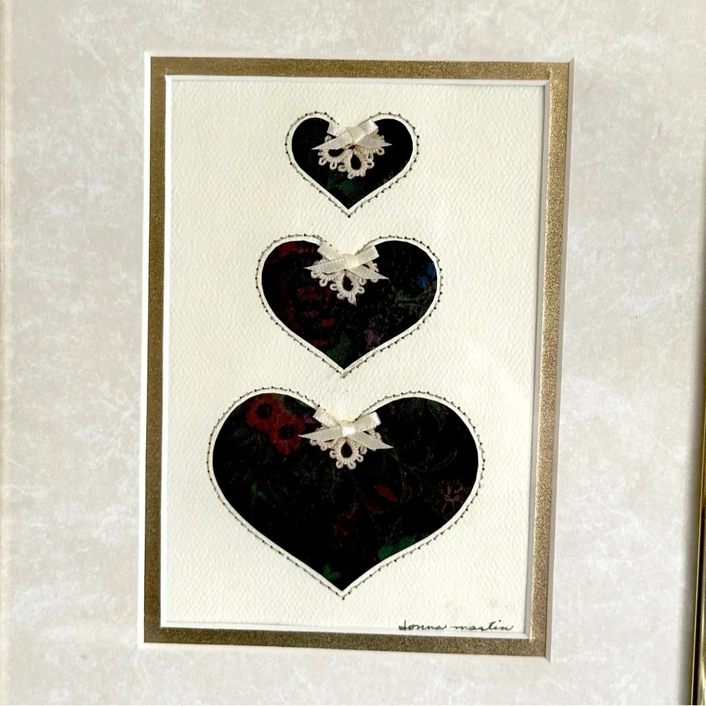 Vintage velvet heart